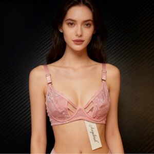 Angels Pink Lace Bra